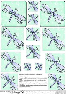Dreamy Dragonfly Twisted Pyramage Sheet