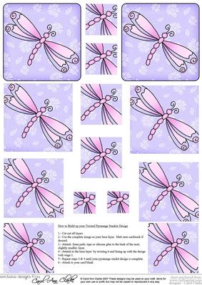 Dreamy Dragonfly Twisted Pyramage Sheet