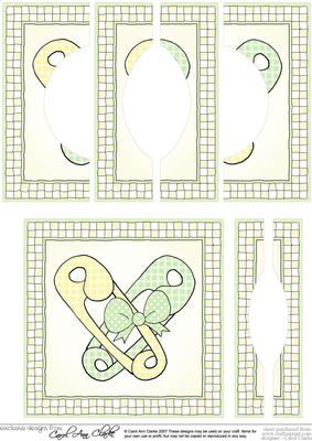 New Baby Quick Card with Circular Side Stacker Topper