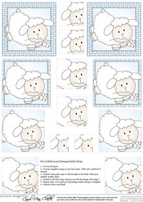 Little Lamb Twisted Pyramage Sheet