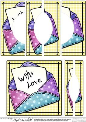 With Love Letter Quick Card with Circular Side Stacker Toppe