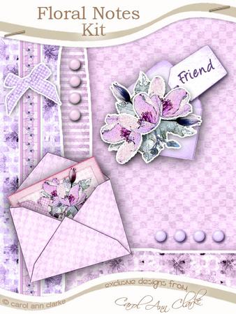Floral Notes Kit with 3D Decoupage