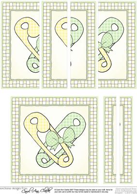 New Baby Quick Card with Side Stacker Topper