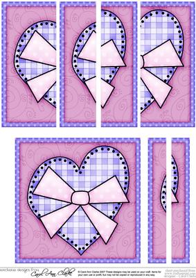 Funky Hearts Quick Card with Side Stacker Topper