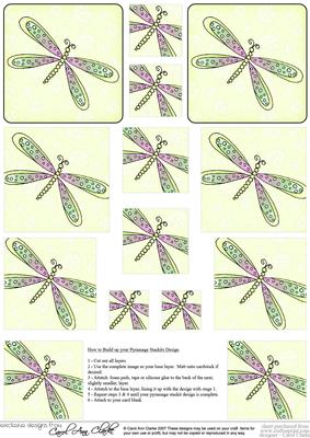 Dreamy Dragonfly Pyramage Sheet