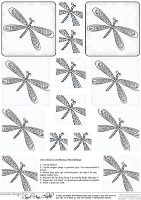 Dreamy Dragonfly Pyramage Sheet