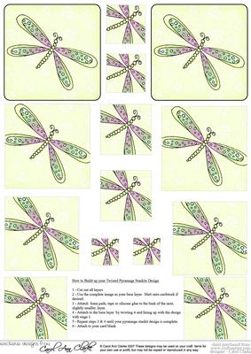 Dreamy Dragonfly Twisted Pyramage Sheet