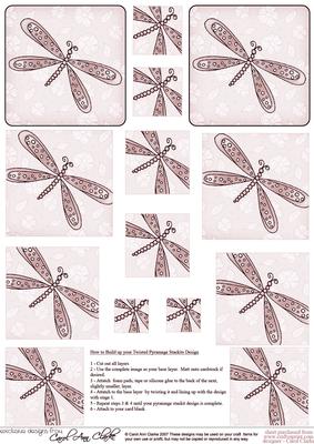Dreamy Dragonfly Twisted Pyramage Sheet