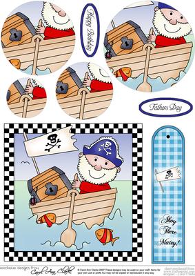 Pirates Ahoy!! Quick Card with Circle Pyramage