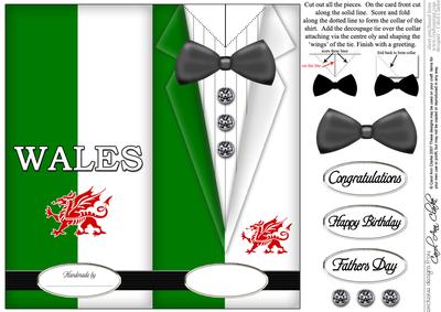 Dressed to Thrill!! Man's Quick Card with 3D Decoupage