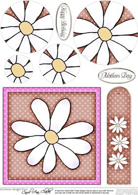 Daisy Quick Card with Circle Pyramage Topper