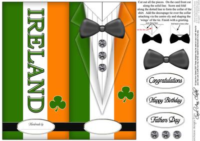 Dressed to Thrill!! Man's Quick Card with 3D Decoupage