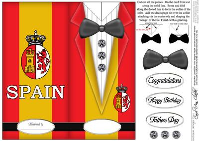 Dressed to Thrill!! Man's Quick Card with 3D Decoupage