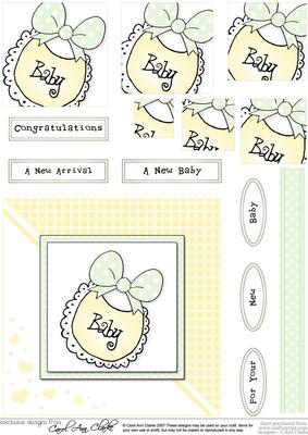 New Baby Quick Card with Pyramage