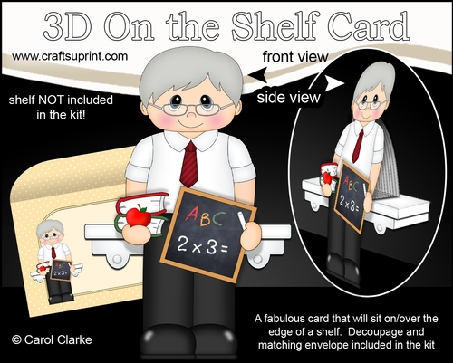 3D On the Shelf Card Kit - Mr Williams the Teacher