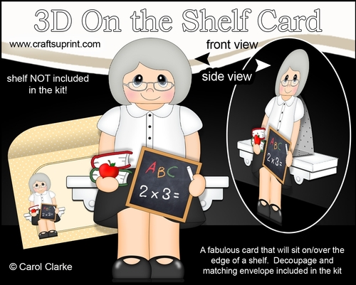 3D On the Shelf Card Kit - Mrs Phillips the Teacher