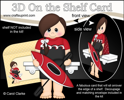 3D On the Shelf Card Kit - Little Canoeist Leida