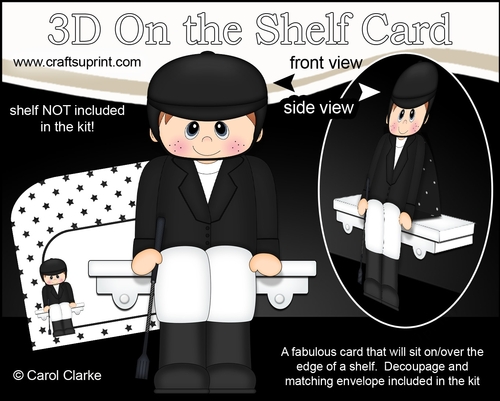 3D On the Shelf Card Kit - Little Pony Rider Jamison