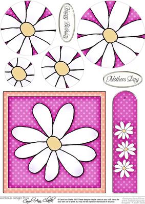 Daisy Quick Card with Circle Pyramage Topper
