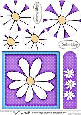 Daisy Quick Card with Circle Pyramage Topper