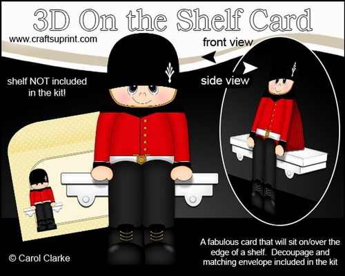 3D on the Shelf Card Kit - Guardsman Danny
