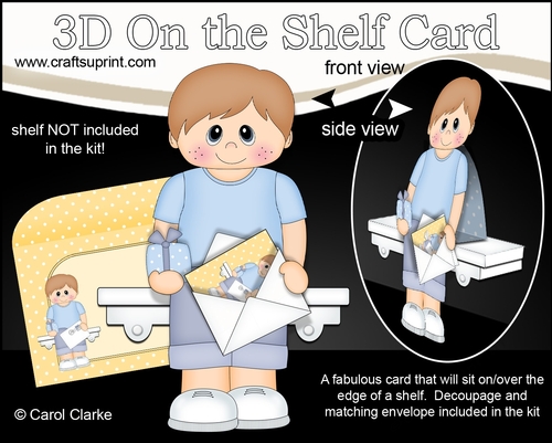 3D On the Shelf Card Kit - Felipe has a Mini Card & Present
