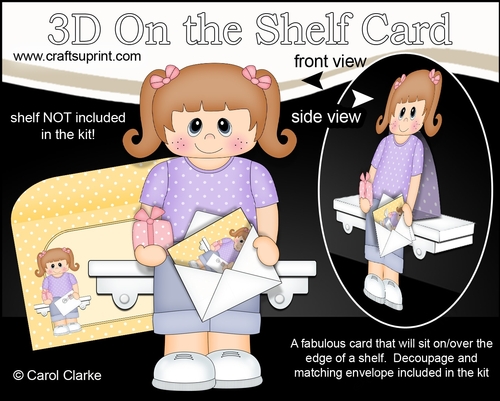 3D On the Shelf Card Kit - Leonore has a Mini Card & Present