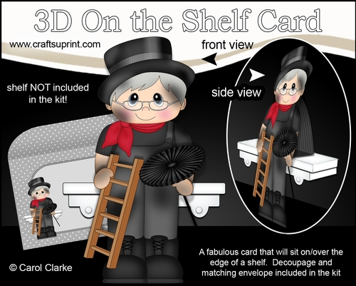 3D On the Shelf Card Kit - Little Chimney Sweep Lucky Laree
