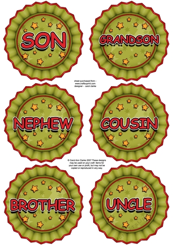 3D Christmas Rosette Decoupage Sheet