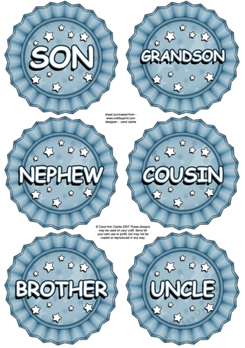 3D Age Rosette Decoupage Sheet