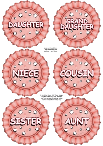 3D Age Rosette Decoupage Sheet
