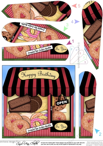 The Little Cookies & Biscuits Shop Fan Pyramage Topper