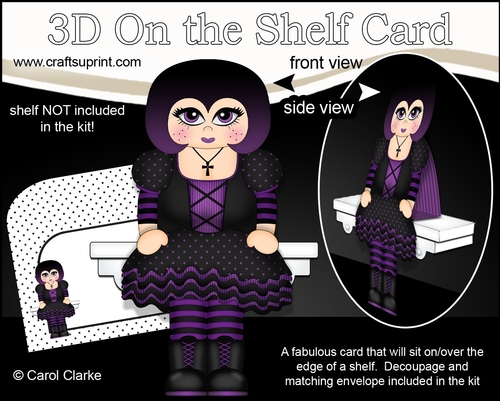 3D On the Shelf Card Kit - Little Goth Kairos
