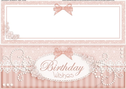 Large DL A Touch of Elegance Pretty Birthday Flowers Quick Card Front with insert