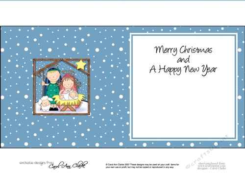 The Christmas Story Holy Family matching insert