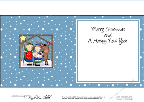 The Christmas Story Holy Family & Donkey matching insert