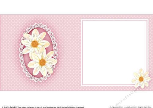 6x6 A Touch of Elegance Flowers and Lace matching insert