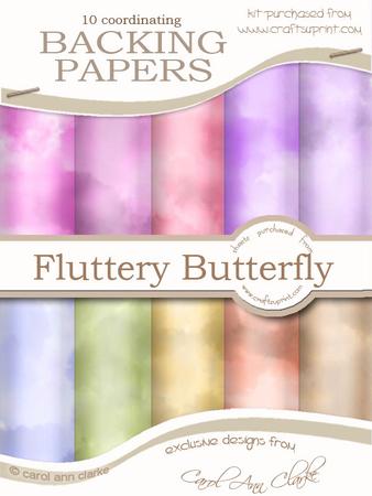 Pretty Watercolour Wash Backing Paper Kit
