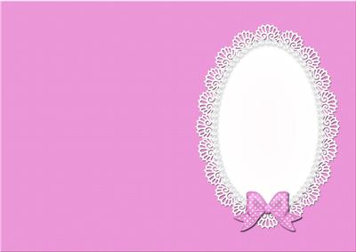 Pearls and Lace Card Front or Insert