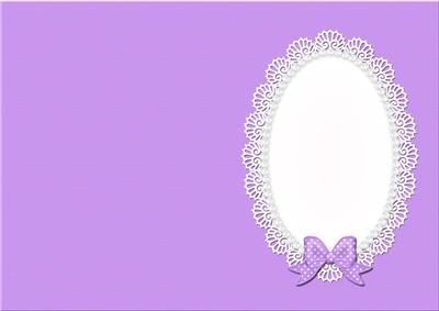 Pearls and Lace Card Front or Insert