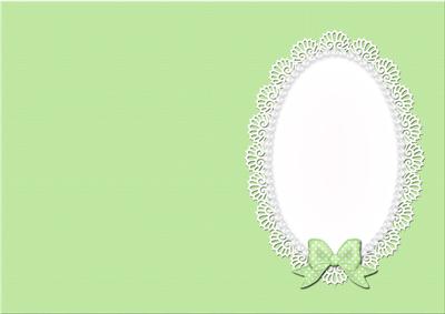 Pearls and Lace Card Front or Insert