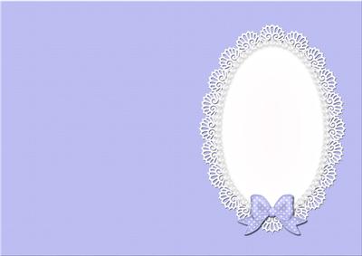Pearls and Lace Card Front or Insert