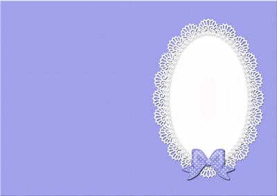 Pearls and Lace Card Front or Insert
