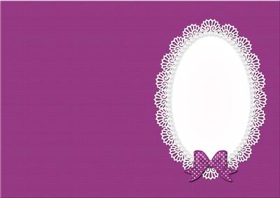 Pearls and Lace Card Front or Insert