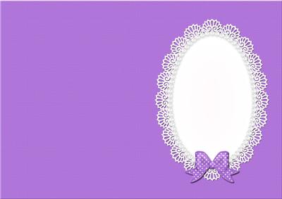 Pearls and Lace Card Front or Insert