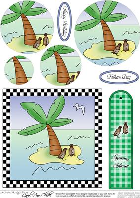 Treasure Island/desert Island Quick Card Circle Pyramage