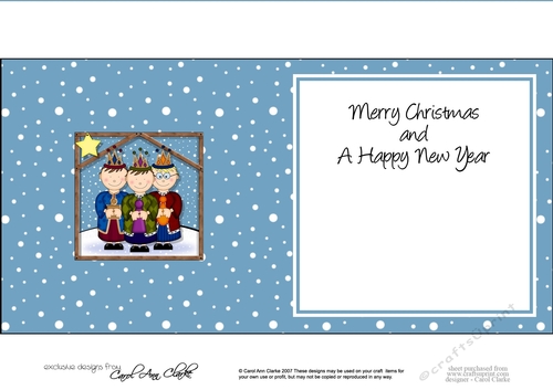 The Christmas Story We Three Kings matching insert