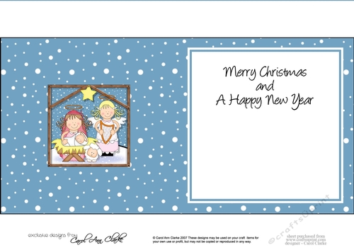 The Christmas Story Angel vists the Christ Child matching insert