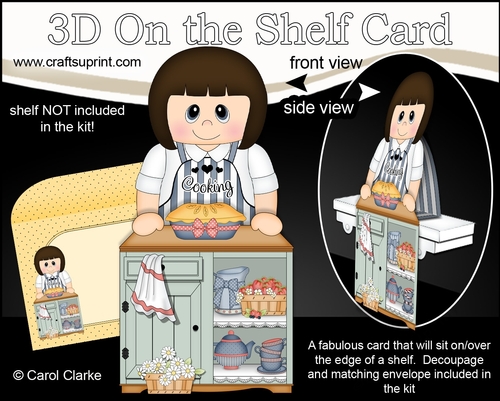 3D On the Shelf Card Kit - Caron Bakes a Pie in the Kitchen