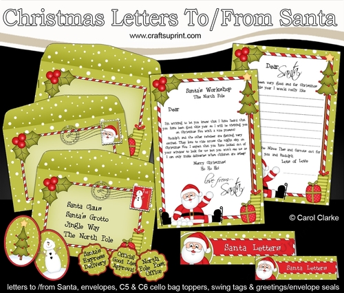 Xmas Santa has a Snowball Fight Letter to and from Santa